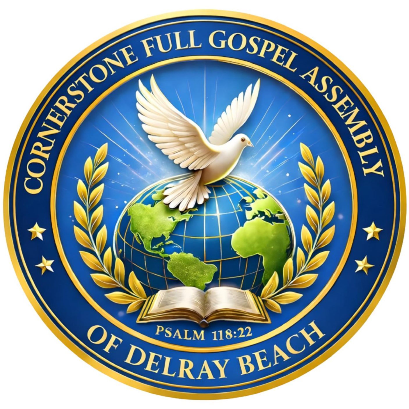 Cornerstone Full Gospel Assembly of Delray Beach official church logo